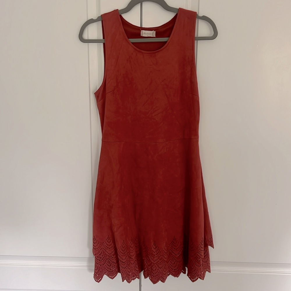 Burnt Orange Altar’d State Fall Dress